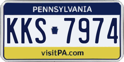 PA license plate KKS7974