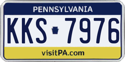 PA license plate KKS7976