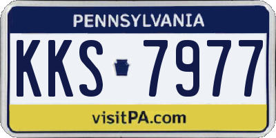 PA license plate KKS7977