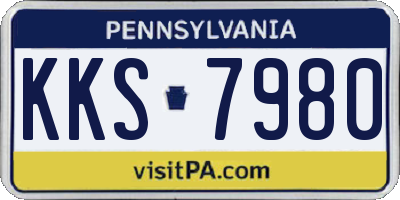 PA license plate KKS7980