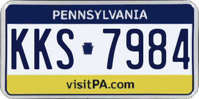 PA license plate KKS7984