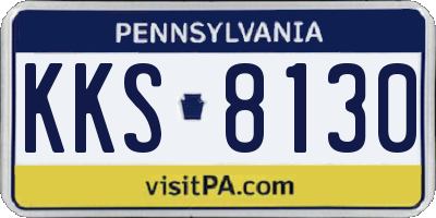PA license plate KKS8130