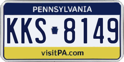 PA license plate KKS8149