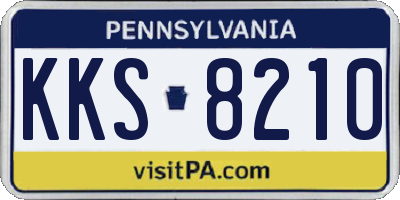 PA license plate KKS8210