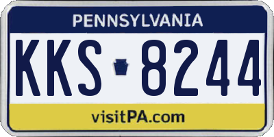 PA license plate KKS8244