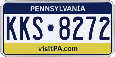 PA license plate KKS8272