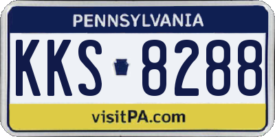 PA license plate KKS8288