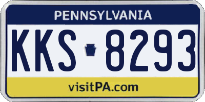 PA license plate KKS8293