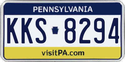 PA license plate KKS8294