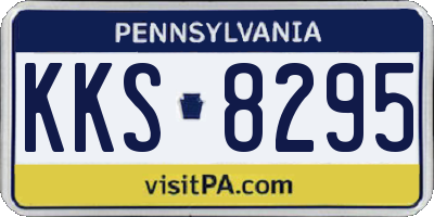 PA license plate KKS8295