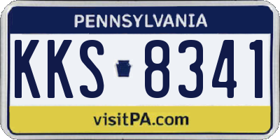 PA license plate KKS8341