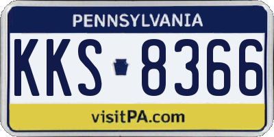 PA license plate KKS8366