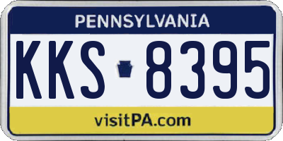 PA license plate KKS8395