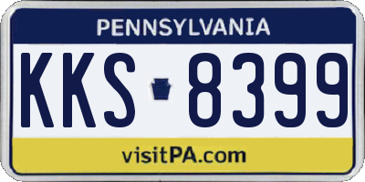 PA license plate KKS8399
