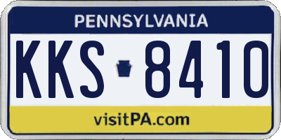 PA license plate KKS8410