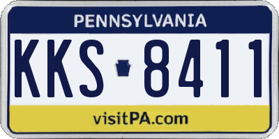 PA license plate KKS8411
