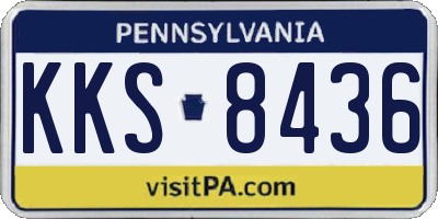 PA license plate KKS8436