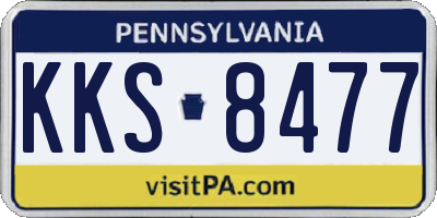 PA license plate KKS8477