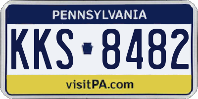 PA license plate KKS8482