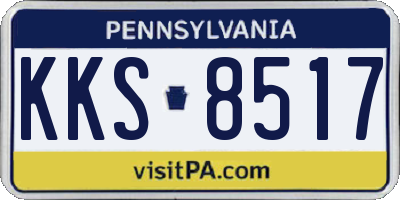 PA license plate KKS8517
