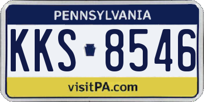 PA license plate KKS8546