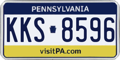 PA license plate KKS8596