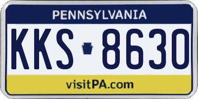 PA license plate KKS8630