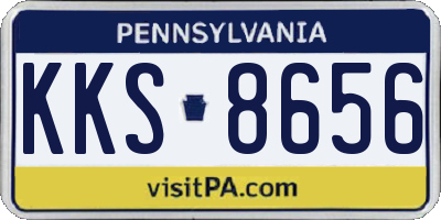 PA license plate KKS8656