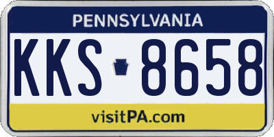 PA license plate KKS8658