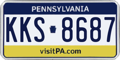 PA license plate KKS8687