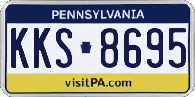 PA license plate KKS8695