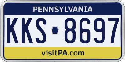 PA license plate KKS8697