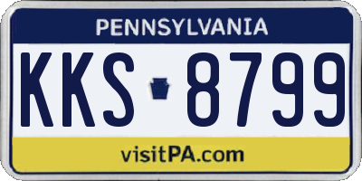 PA license plate KKS8799
