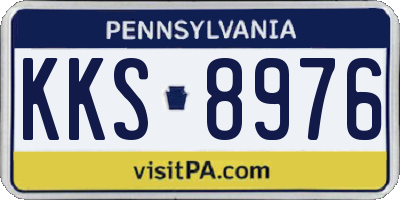 PA license plate KKS8976