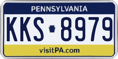 PA license plate KKS8979
