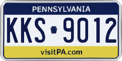 PA license plate KKS9012