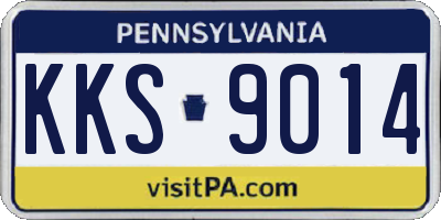 PA license plate KKS9014
