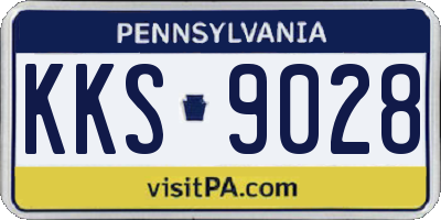 PA license plate KKS9028