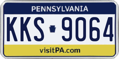 PA license plate KKS9064