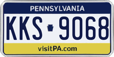 PA license plate KKS9068