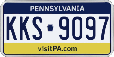 PA license plate KKS9097