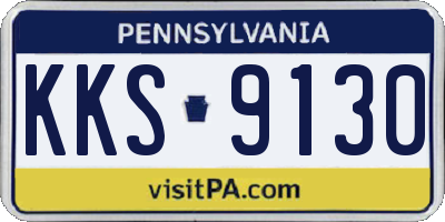 PA license plate KKS9130