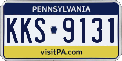 PA license plate KKS9131