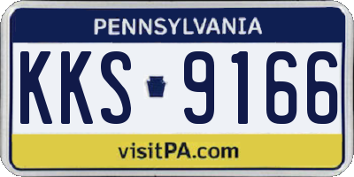 PA license plate KKS9166