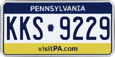 PA license plate KKS9229