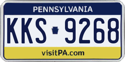 PA license plate KKS9268
