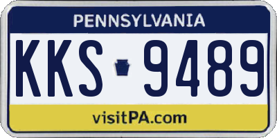 PA license plate KKS9489