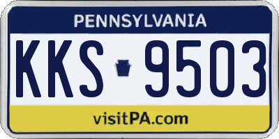 PA license plate KKS9503