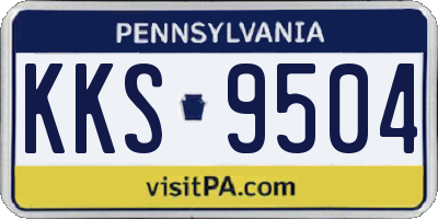 PA license plate KKS9504
