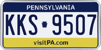PA license plate KKS9507